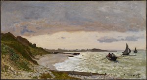 O litoral em Sainte-Adresse, 1864